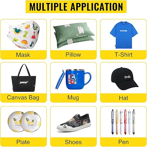 Miniatura 6 de VEVOR Máquina de prensa de calor 11 en 1, máquina de prensa de camisetas con oscilación de 360°, impresión digital de camisas, multifunción,