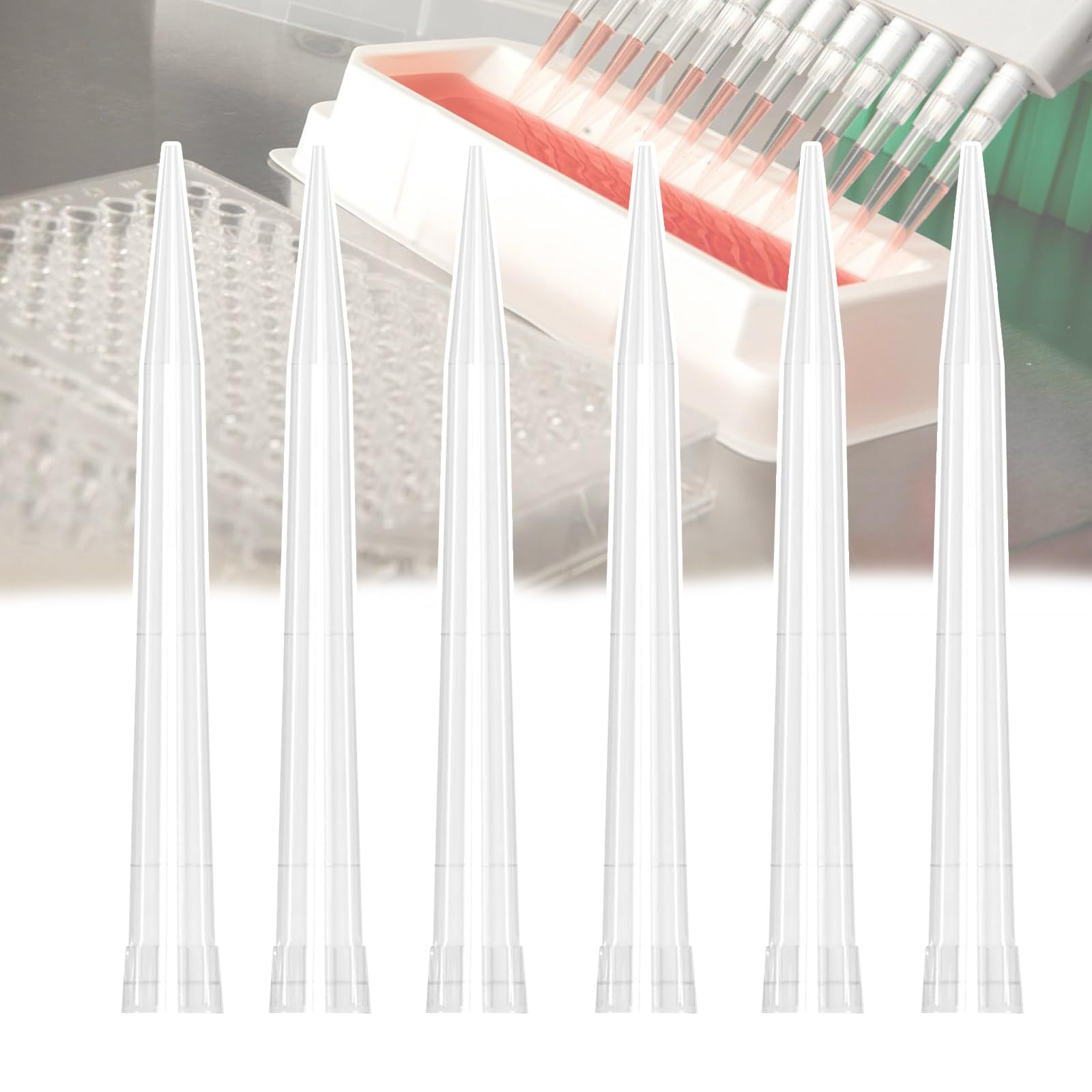 Puntas De Pipeta De 10 Ul-10 Ml, Puntas De Pipeta Líquida De Laboratorio Universales (100-1000 Piezas), Fáciles De Montar/Desmontar, Alta Transparencia (fácil De Observar/Usar),5ml(300pcs)
