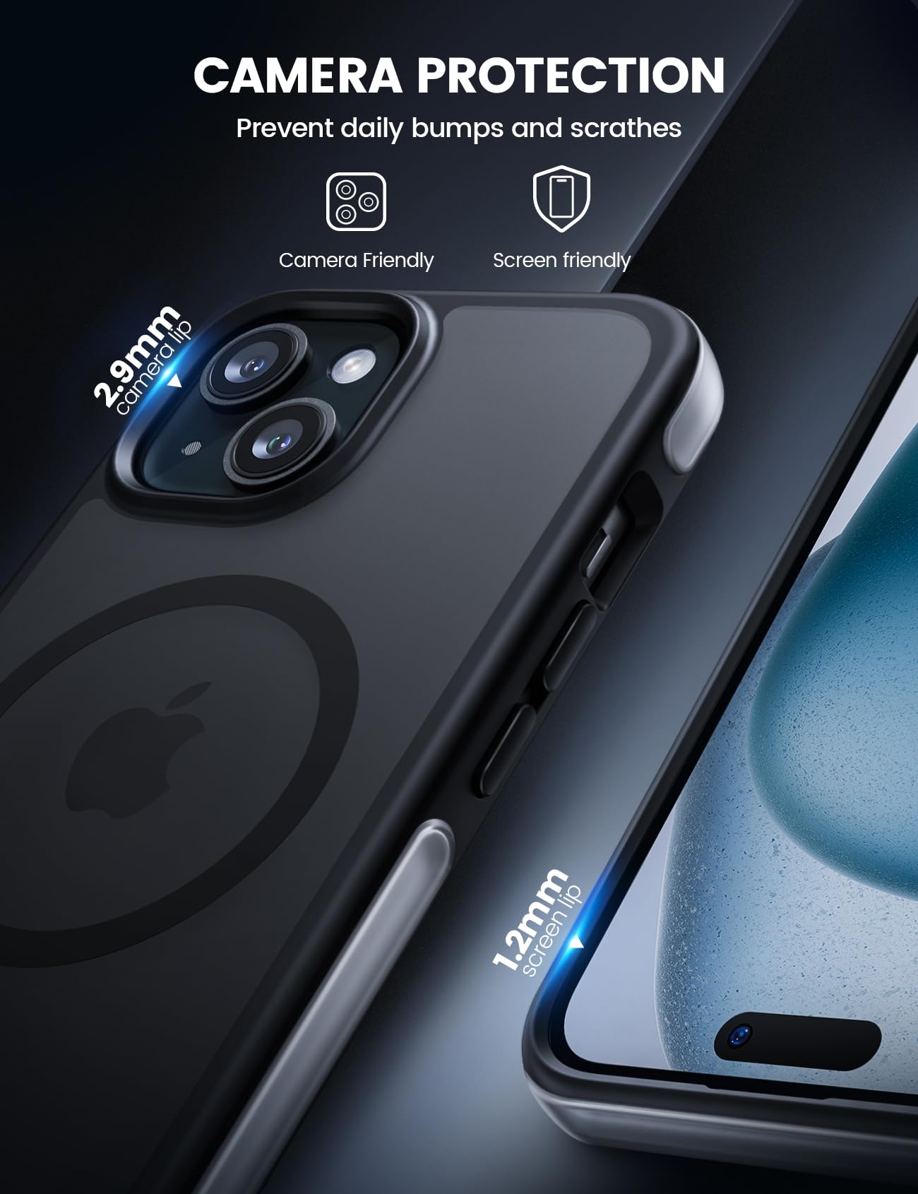 Amazon.com: Lamicall Magnetic Phone Case for iPhone 15 for MagSafe