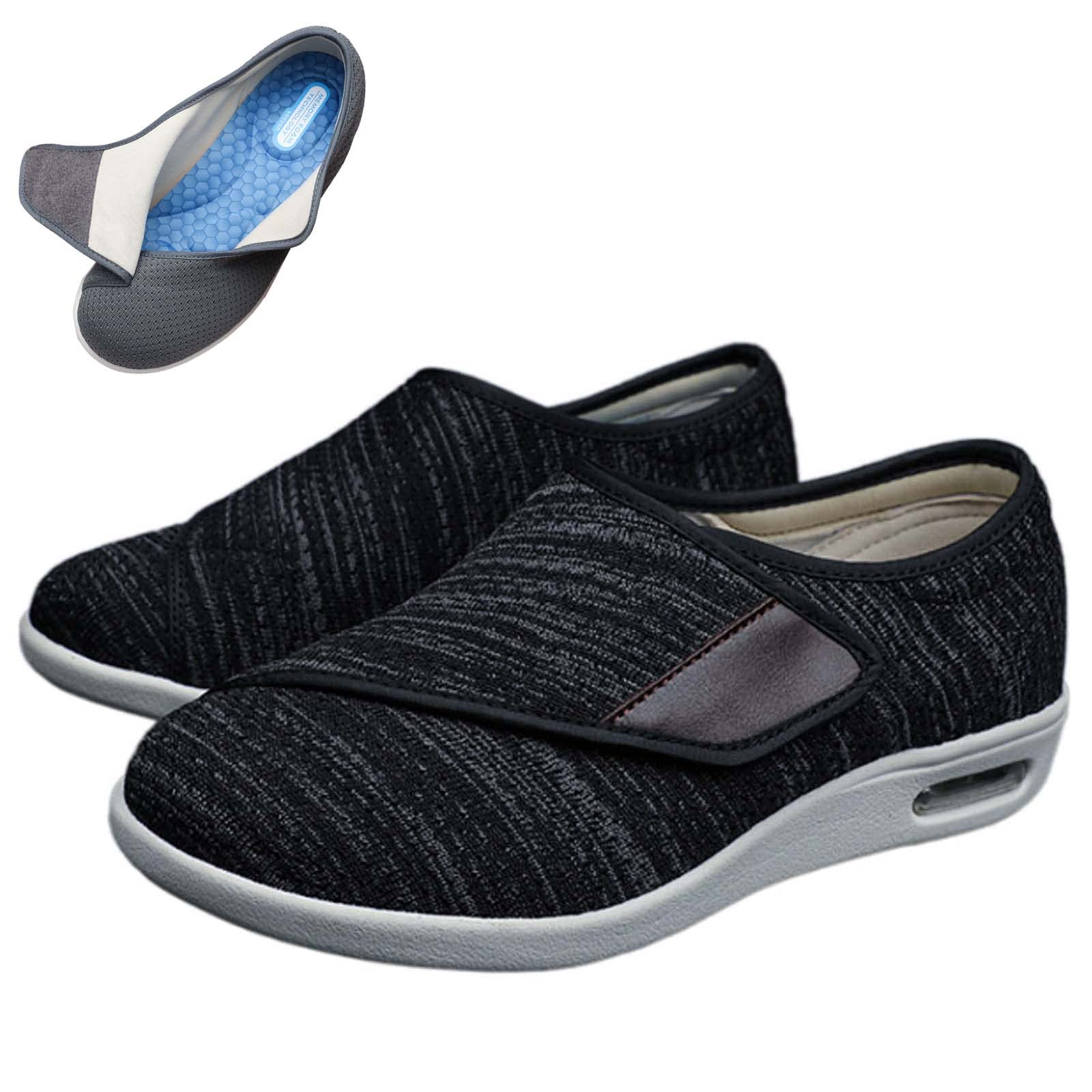 Zapatilla Ancho Especial Mujer,Hombre Zapatos Extra Anchos para Pies Hinchados Zapatos Diabéticos de Artritis Edema EU 42(27.5cm/10.8in)