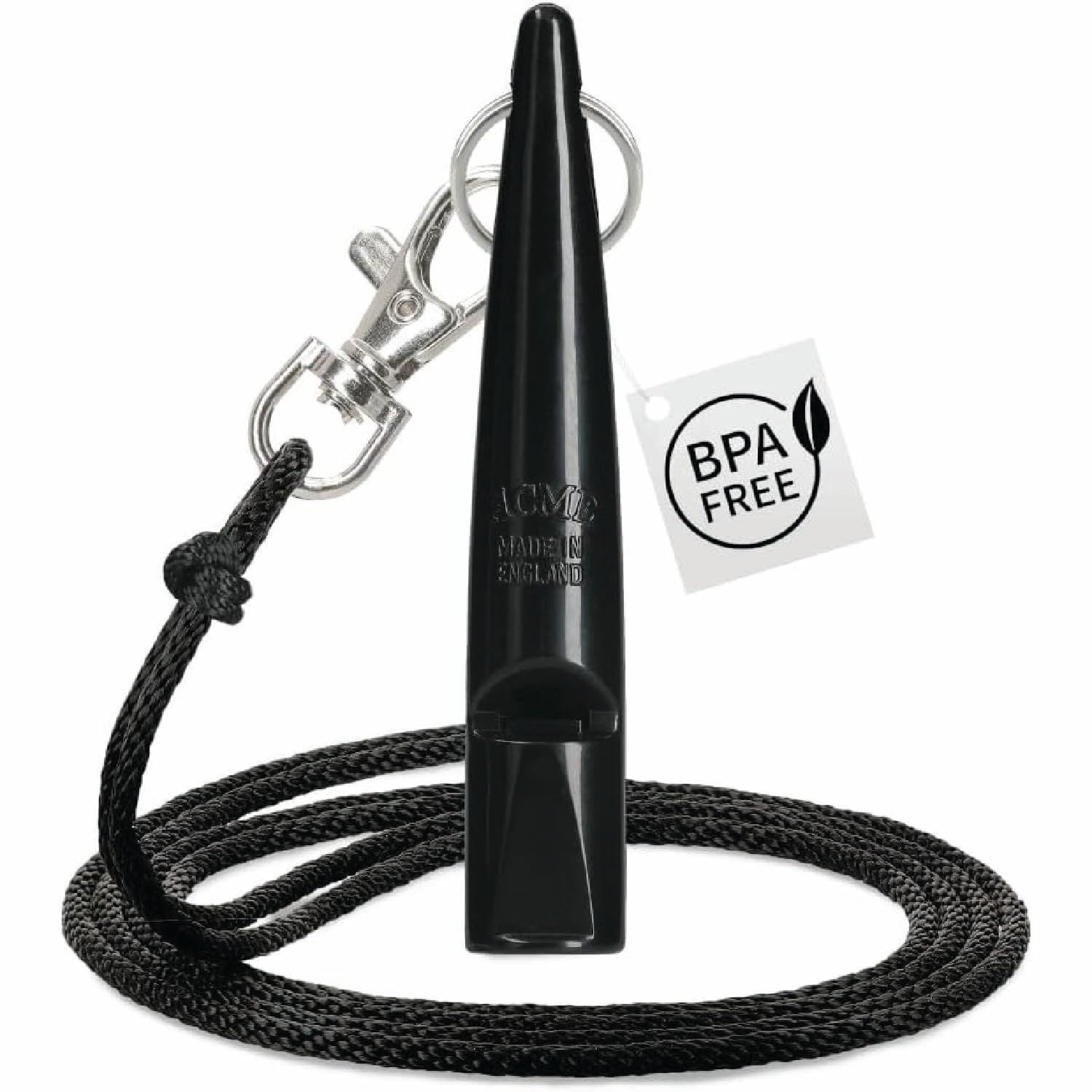 ACME 210.5 Classic Dog Whistle - Black - With Lanyard