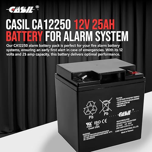 Miniatura 2 de 2081-9287 Simplex Grinnell Panel de control de alarma de incendio Reemplazo de batería 12v 25ah CA12250 F2