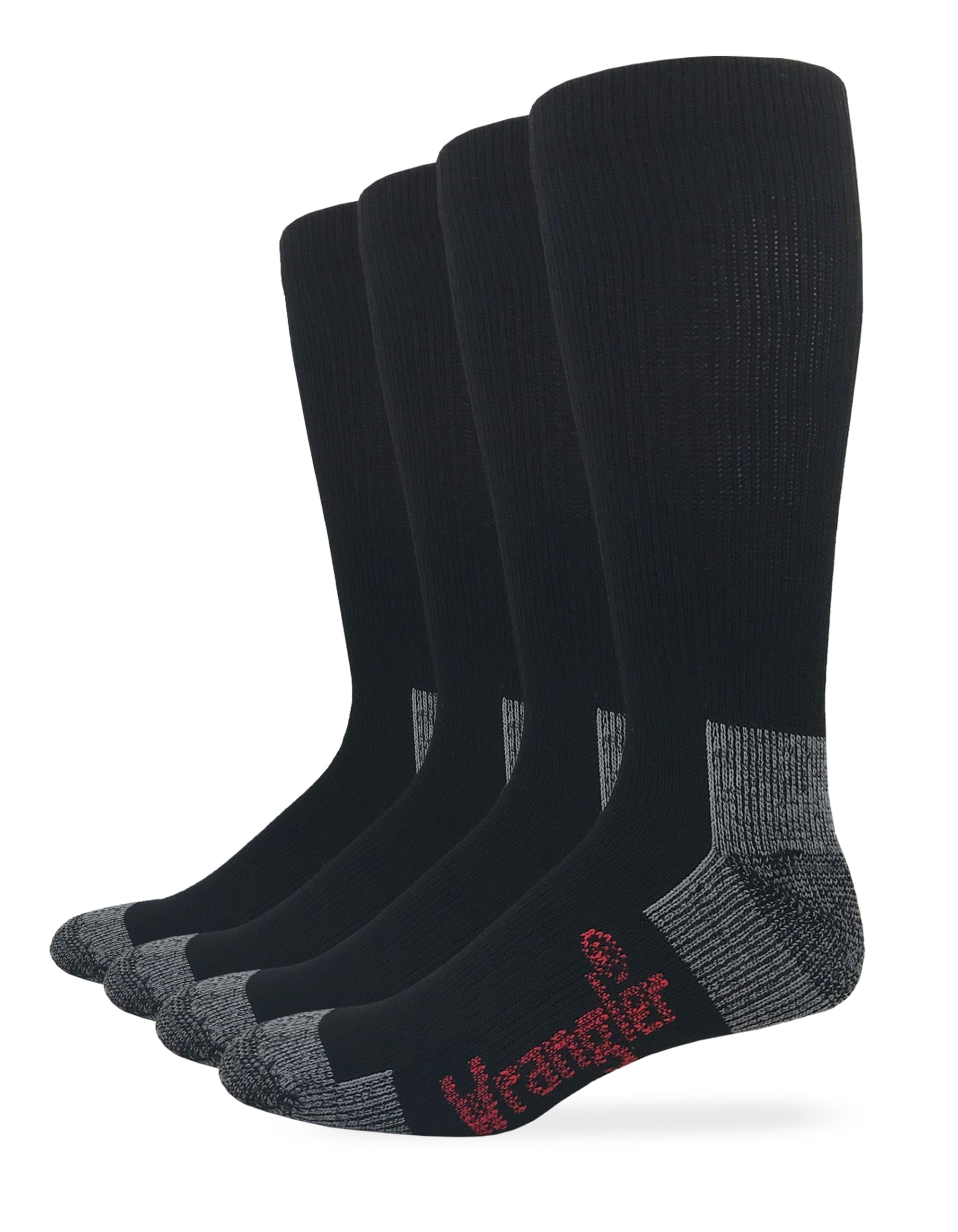 Wrangler Riggs Workwear Ultra Dri Lot de 4 paires de chaussettes mi-mollet anti-humidité pour homme