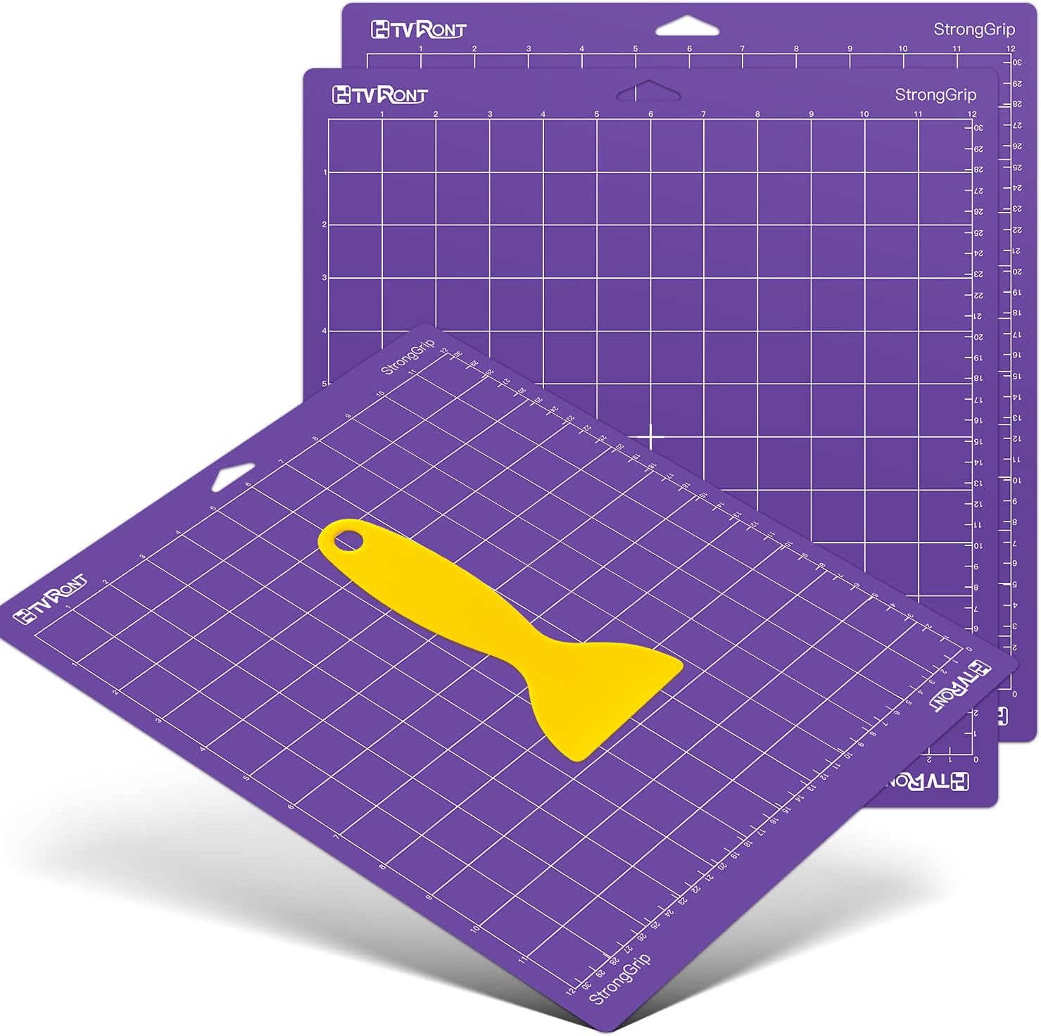 HTVRONTStrong Grip Cutting Mat for Cricut, 3 Pack Cutting Mat 12x12 for Cricut Explore Air 2/Air/One/Maker,Strong Grip Cutting Mats Replacement Accessories for Cricut