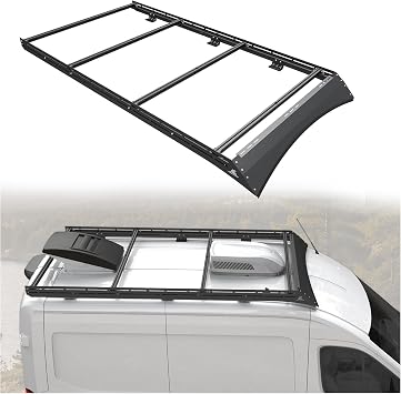 MELIPRON Low Profile Roof Rack Fit for Ford Transit 130" WB Mid Roof