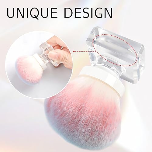 Miniatura 4 de ANGNYA Cepillo de polvo de uñas para uñas acrílicas, cepillo de polvo para arte de uñas, cepillo de limpieza de uñas, brochas de maquillaje,