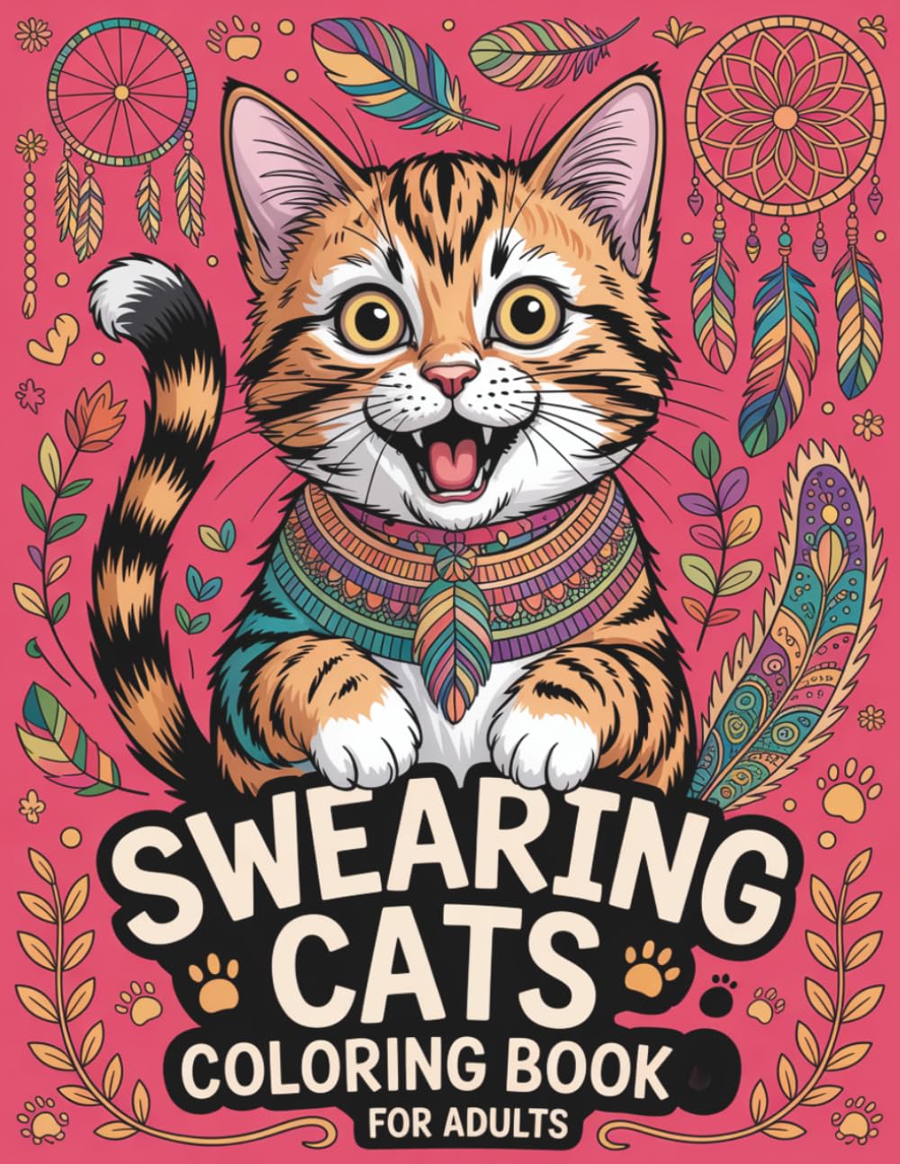 Swearing Cats Coloring Book for Adults: Funny Kitty Memes and Swear Words for Adult Relaxation and Stress Relief