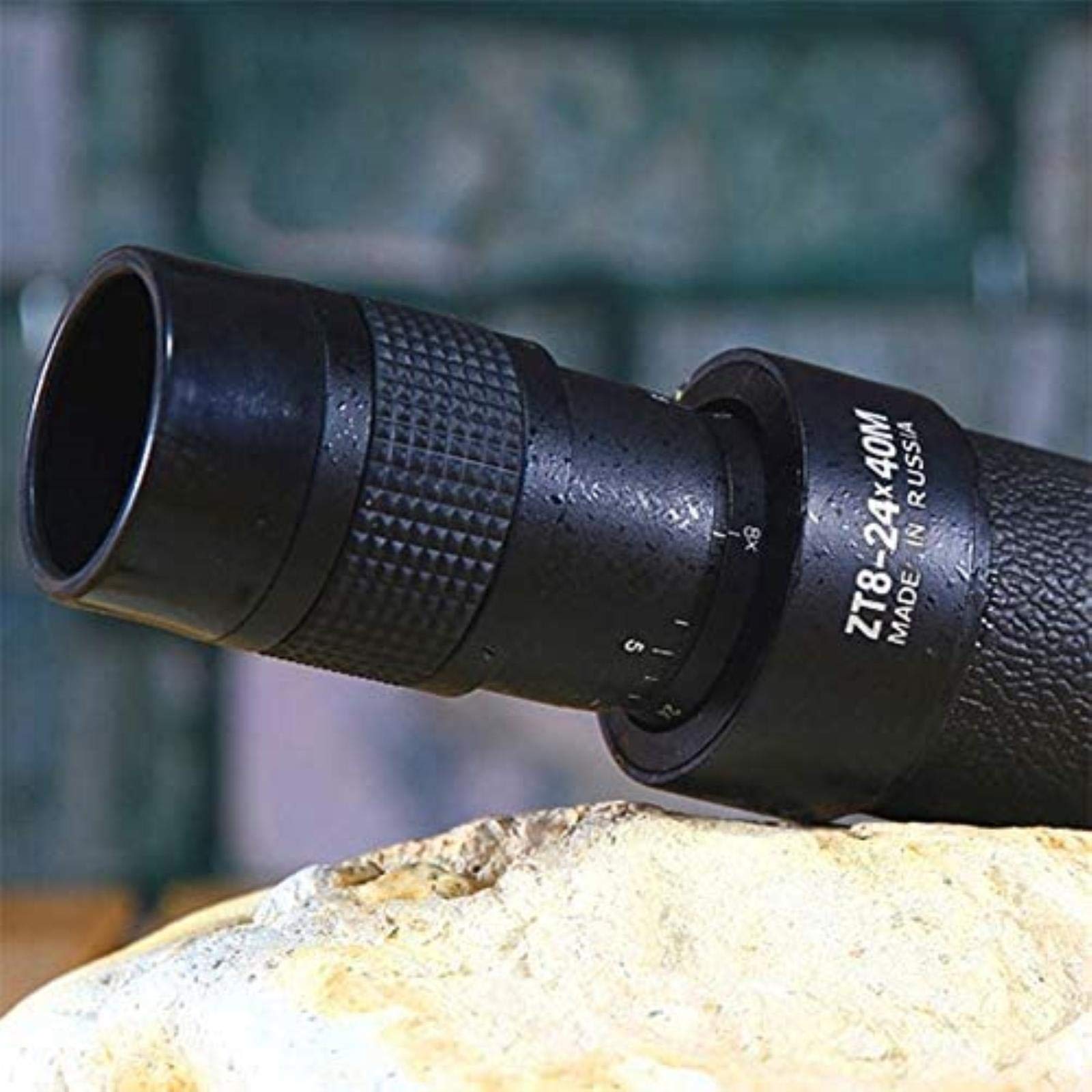 LYGXWJFC Lornetka dużej mocy, monokularowy 8-24x40 Zoom monokularowy teleskop Hd metalowa soczewka optyczna do użytku wewnątrz/na zewnątrz