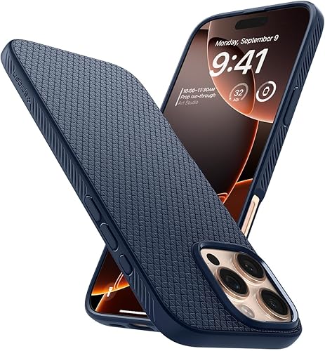 Vista 159 de Spigen Liquid Air - Funda diseñada para iPhone 13 Pro Max (2021), color negro mate