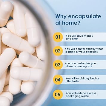 Capsuline Size 1 Empty Gelatin Capsules, Clear - 1000 Count | Gluten Free, Kosher, Non-GMO Certified | Pure Bovine Pill Caps for DIY Supplement Filling