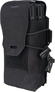 IDOGEAR Double Magazine Pouch 5.56 MM Rifle Mag Pouches Molle Double Stack Multi-Camo Magazines Carrier Holder Airsoft Hunting Shooting Carry Bag - IDOGEAR