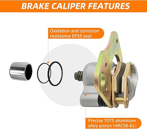 Miniatura 5 de Pinza de freno delantera izquierda derecha para Polaris ATV Trail BOSS 330 Trail Blazer 330 Hawkeye 325400 Scrambler 500 Sportsman 400 450 570 800