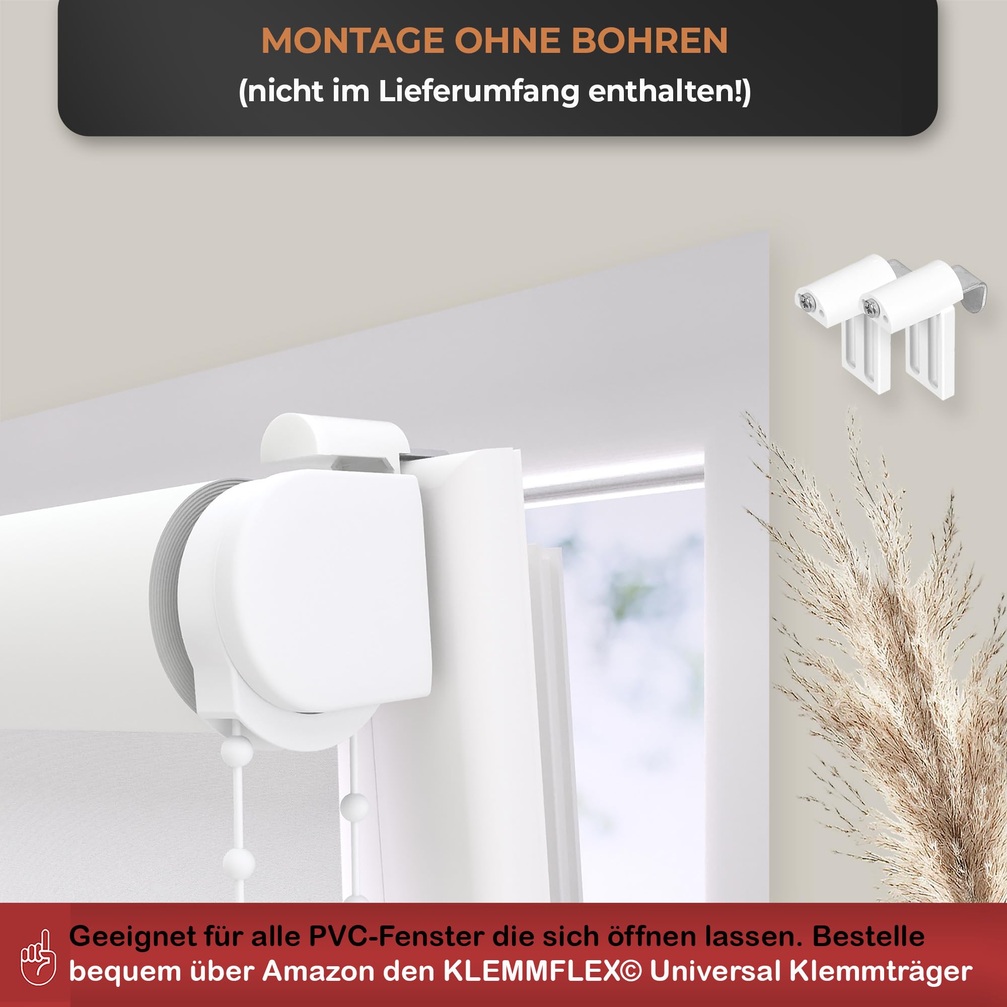 Thermorollo White Reflex, Breiten: 43-243 cm, Höhe bis 275 cm, Hier 203 x 190 cm (BxH) Anthrazit, Verdunklungsrollo mit Reflexionsbeschichtung, Kettenzug