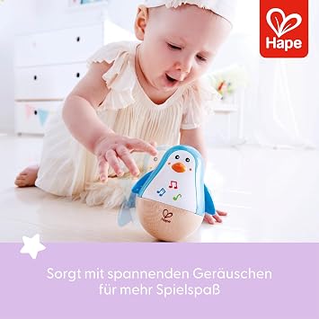 Hape E0331 Stehauf-Penguen, Kleinkindspielzeug