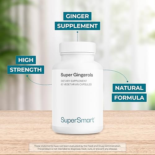 Miniatura 3 de Supersmart - Super Gingeroles 400 mg por día (alta potencia 20% de gingerol) - Suplemento de extracto de raíz de jengibre | Sin OMG y sin gluten -