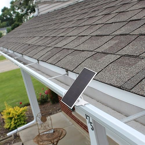 Miniatura 6 de Paquete de 2 soportes de canalón compatibles con el panel solar Arlo Essential, Arlo Pro 5S/Pro 4/Pro 3/Pro 2/Ultra 2/Ultra/Panel solar, ángulo