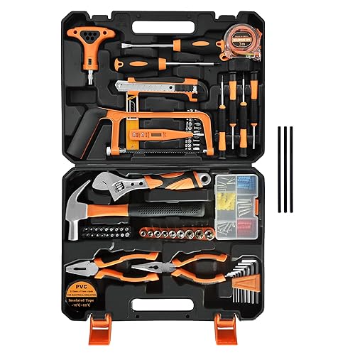 Tool Set,182-Piece Home Repair Tool Kit for Men Women College