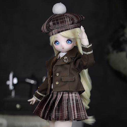 Miniatura 2 de 14 BJD Dolls,Anime Style 16 Inch BJD Ball Jointed Doll Full Set Including Wig, 3D Eyes, Clothes, Shoes,Gift for Girls (Jan)