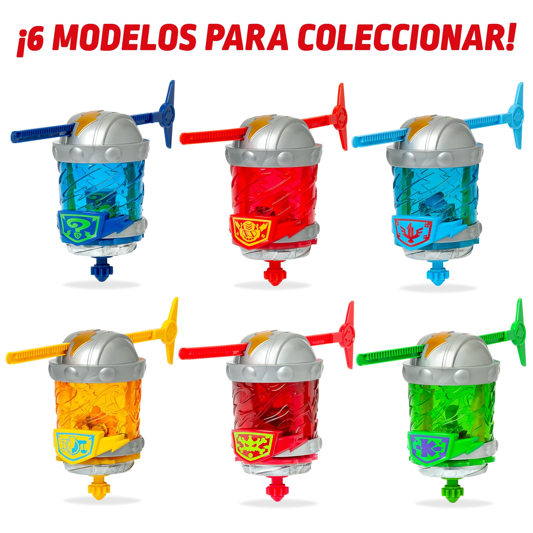 SUPERTHINGS KAZOOM Power – Kazoom Spinner – Enigma. Incluye 1 Cápsula Kazoom, 1 peonza Kazoom y 1 Tira.