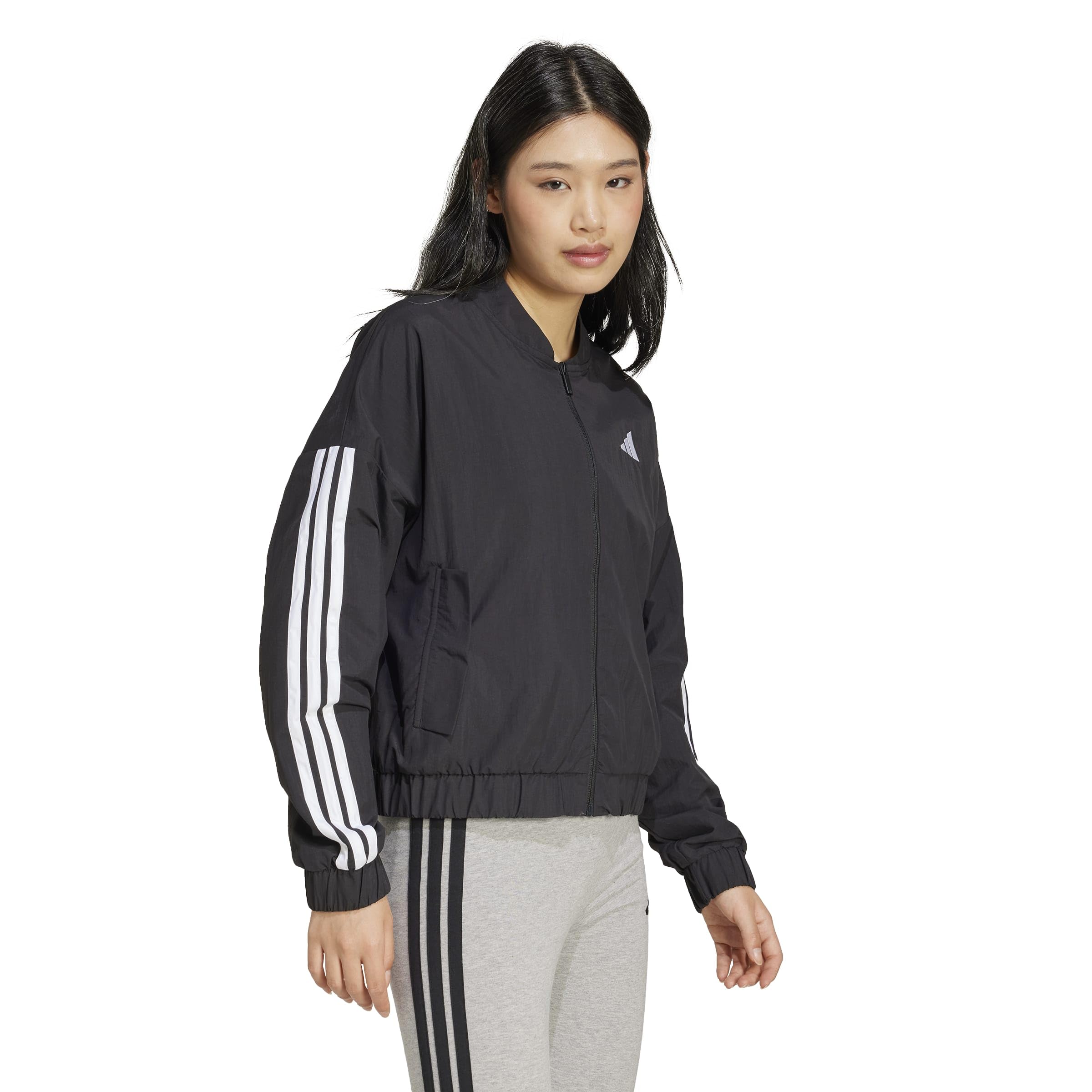 adidas Mujer ESSENTIALS 3-STRIPES LIFESTYLE WOVEN BOMBER JACKET
