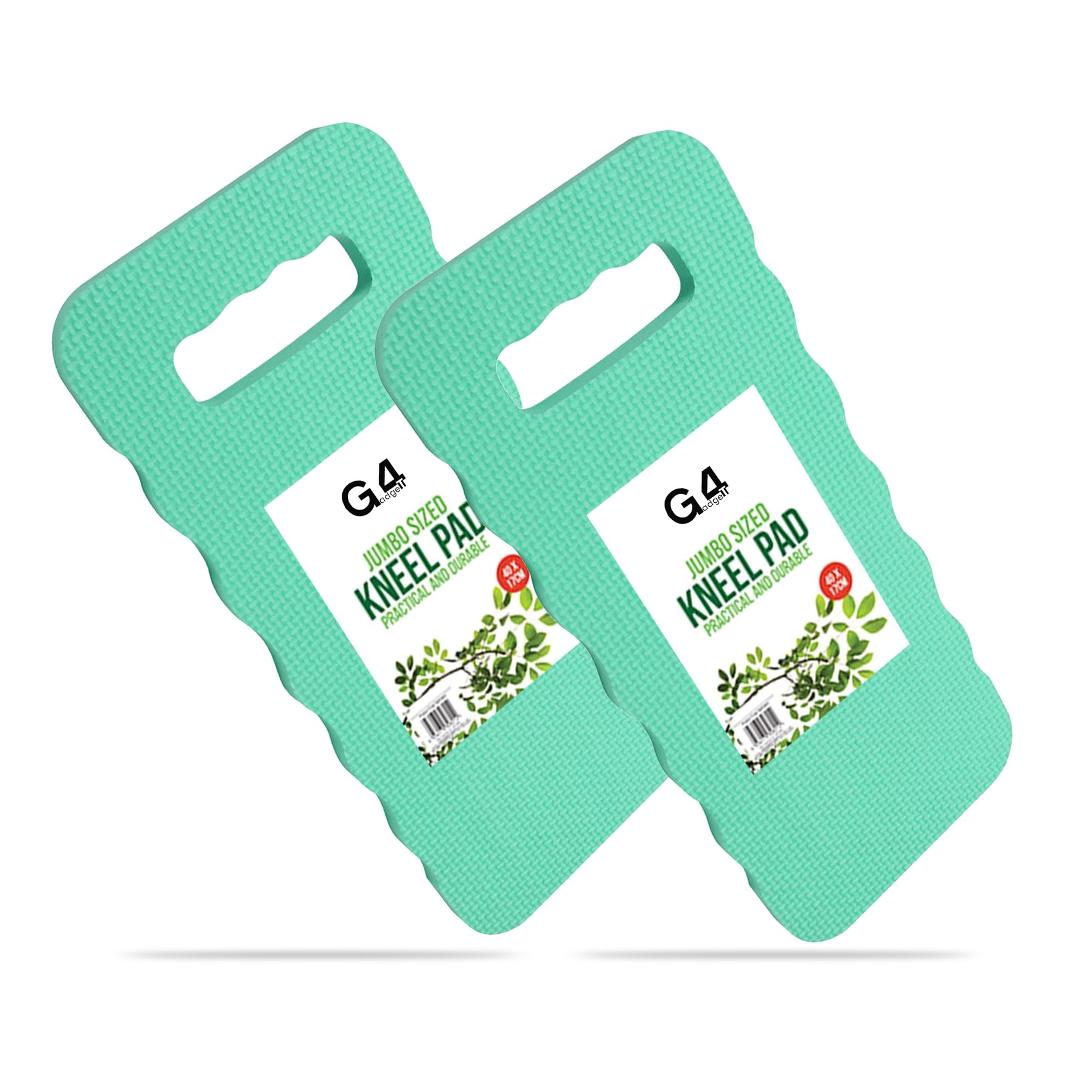 G4GADGET Garden Kneeler Pads – Pack of 2, 40cm x 17cm, Thick Foam Cushions, Waterproof & Durable, Portable with Carry Handles for Garden, Yard Work, and Outdoor Activities