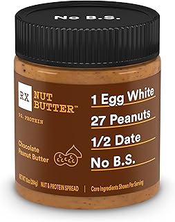 RX Nut Butter Peanut Butter, 9g Protein, Gluten Free Snacks, Chocolate (2 Jars)