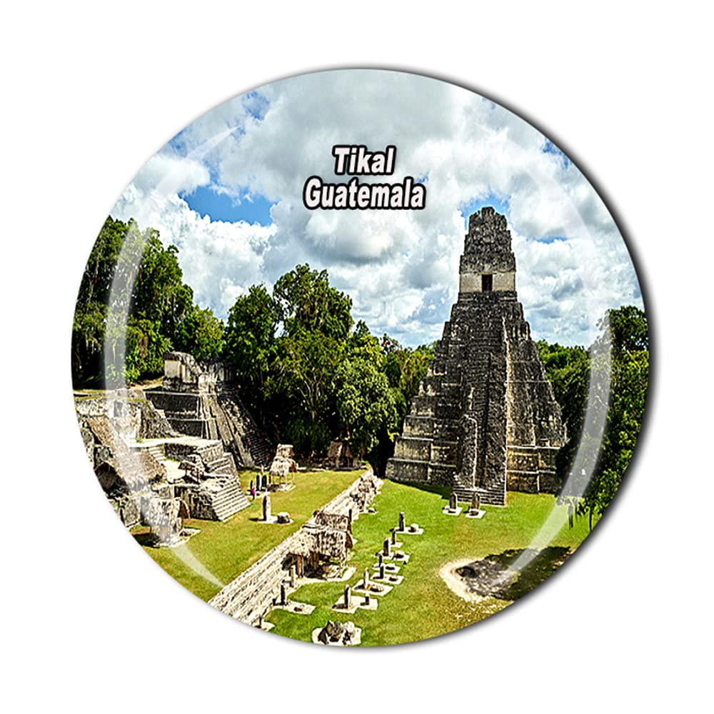 Guatemala Tikal Fridge Magnet For refrigerator Souvenir Gift Crystal Magnetic Sticker Collection