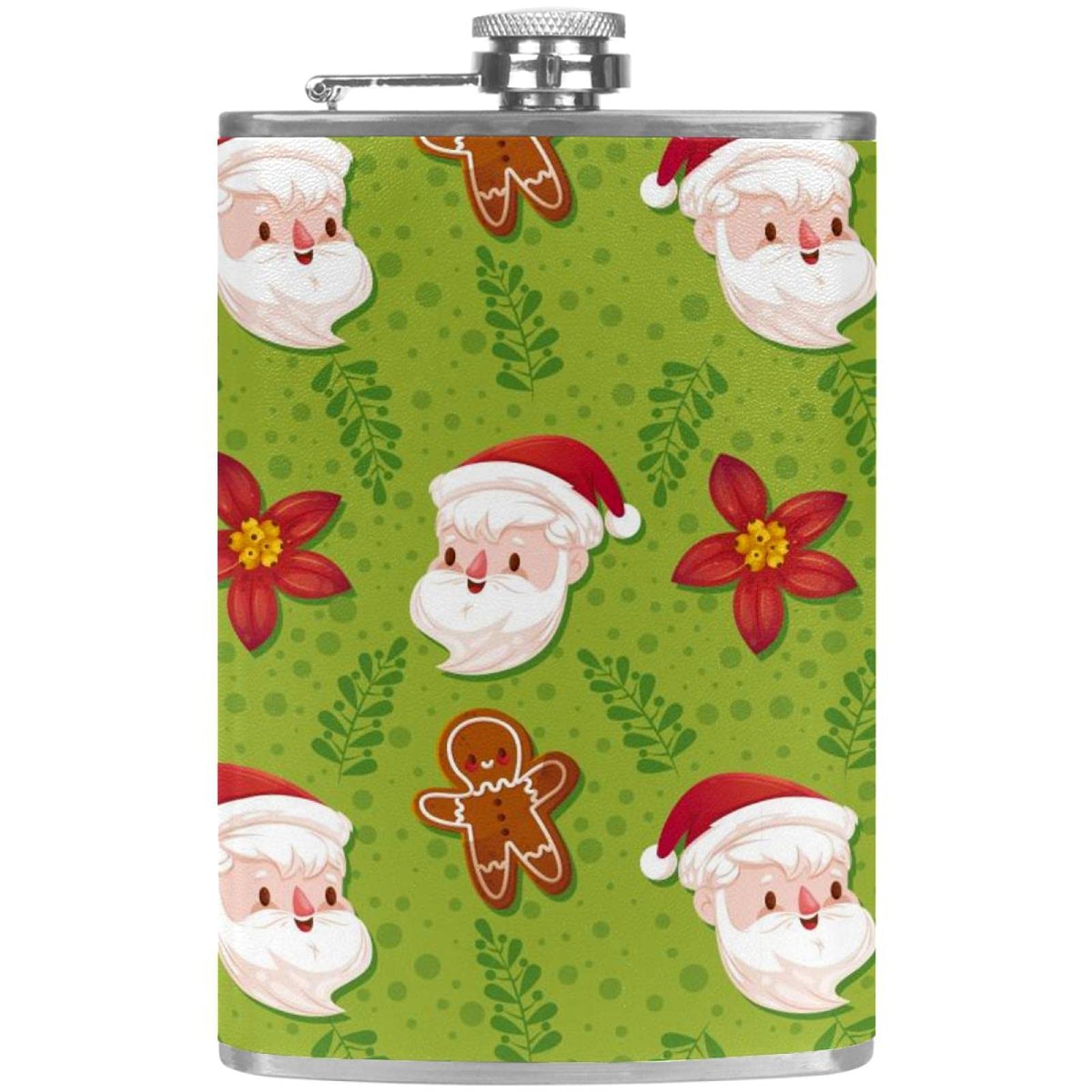 Flasque pour liqueur Père Noël avec entonnoir pour camping