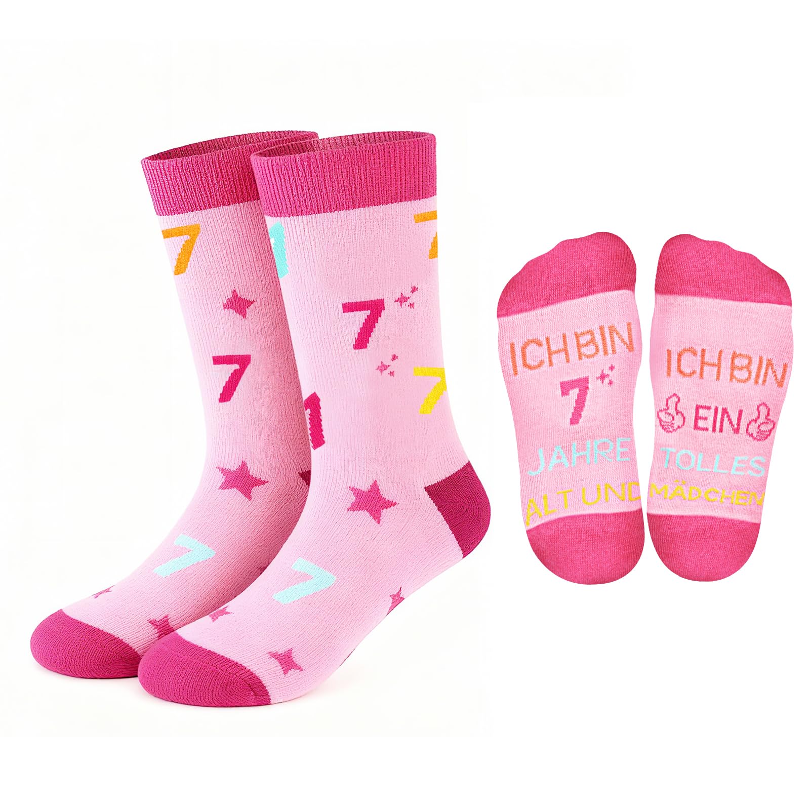 TUZELIYA Geburtstag Mädchen Socken, Geschenk Mädchen Baumwolle, Kuschelsocken Damen, Lustige Geburtstagsgeschenk für Tochter Enkelin Schwester Beste Freundin