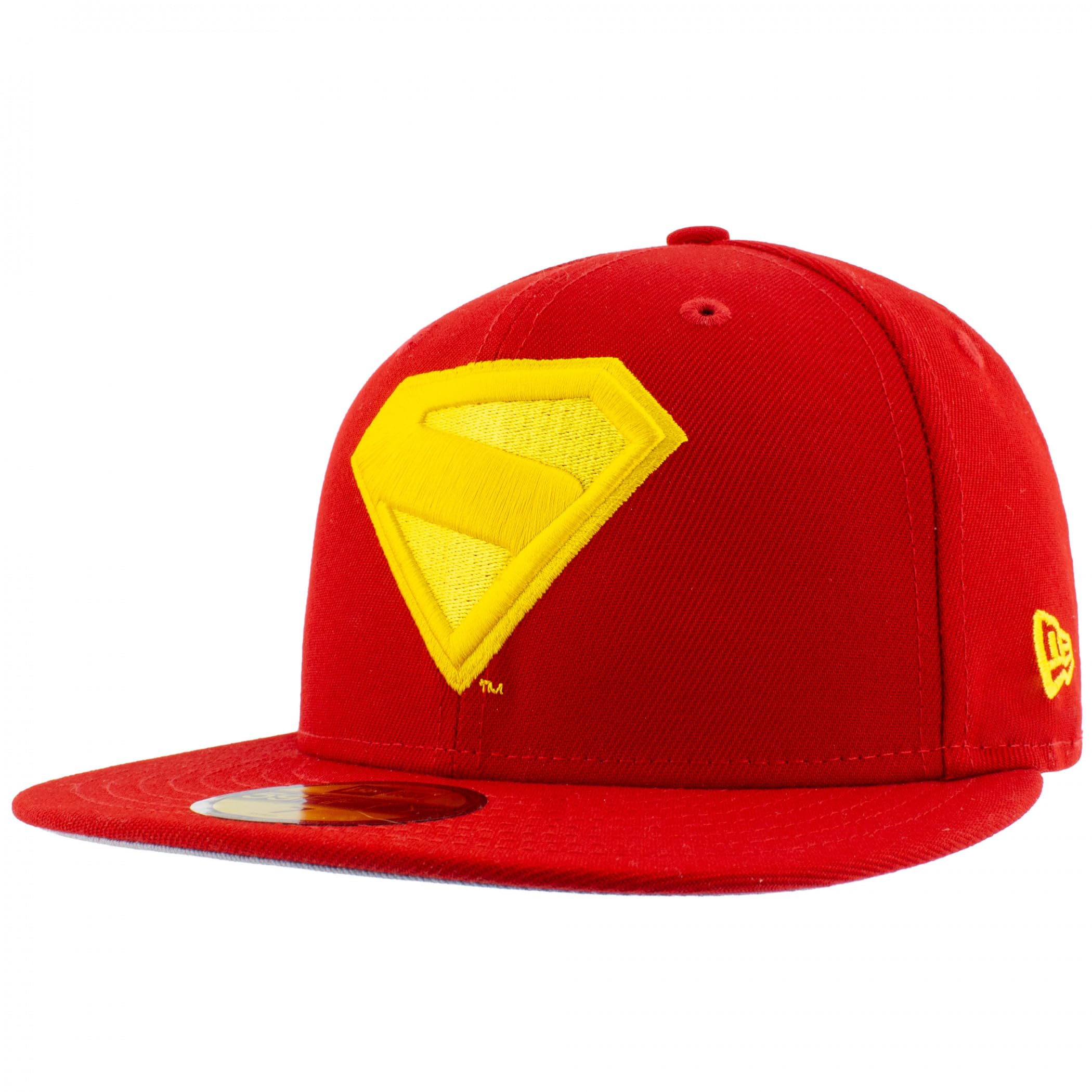New Era Men's Red Superman 2025 James Gunn Cape Logo 59Fifty Fitted Hat (Uk, Numeric, 7 1/2)