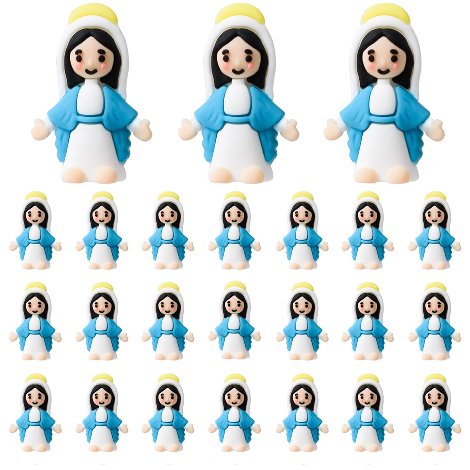 Amazon.com: ARCHCRTC 30 Pcs Little Virgin Mary Figurines Miniature