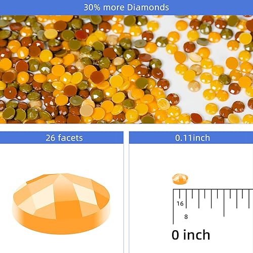 Miniatura 6 de DKHDBD Kits de pintura de diamantes para adultos, 12 x 16 pulgadas, pintura por números para adultos principiantes, pintura de puntos de diamante de