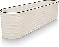 Vista 12 de Plant & Plot Camas de jardín elevadas galvanizadas para exteriores/ Jardinera elevada de 4 x 2 x 2 pies para jardinería, verduras, flores, caja