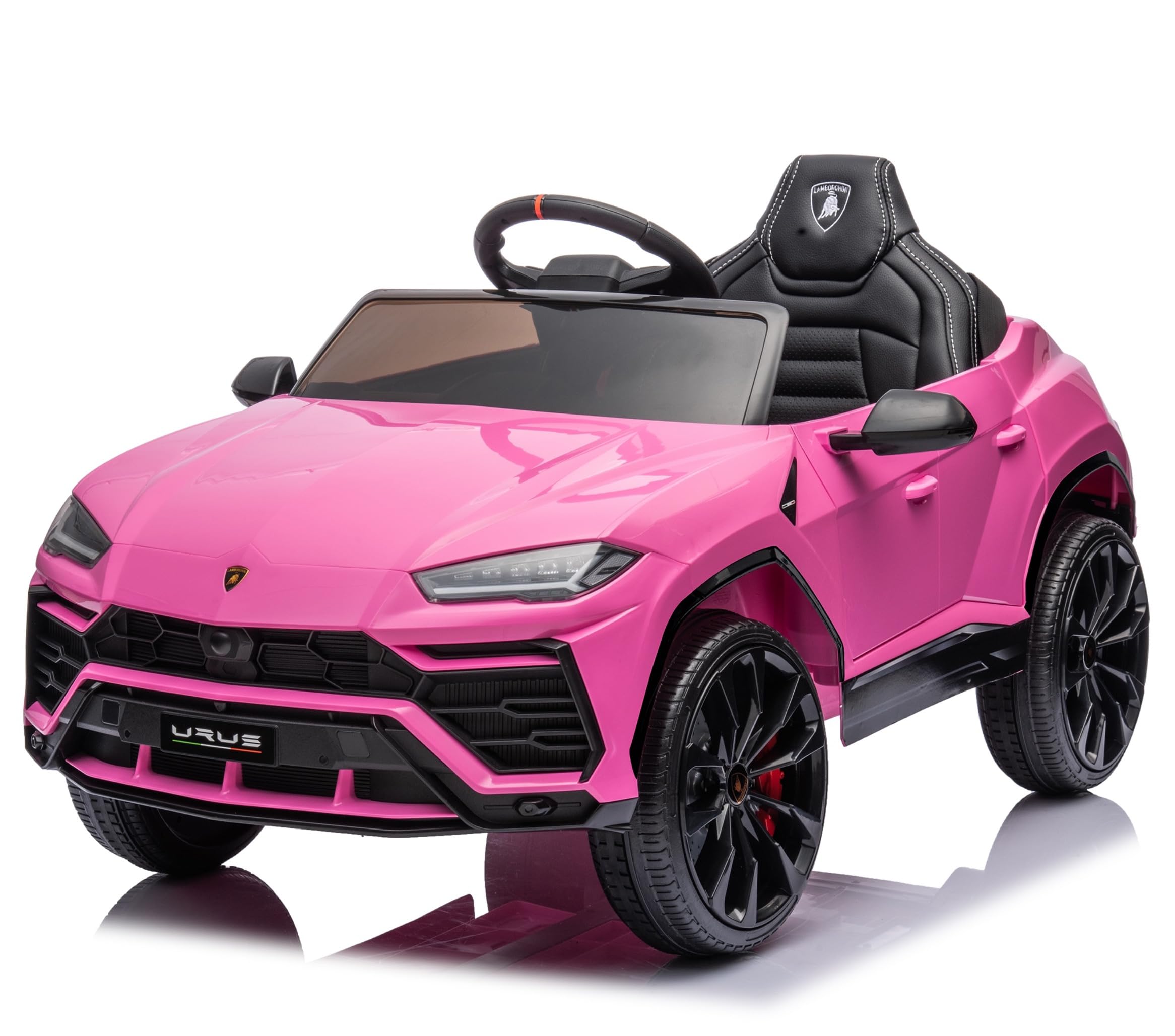 FINOOS Coche Eléctrico para niños Lambo Urus 12V con Control Remoto 1-4 Años Rosa