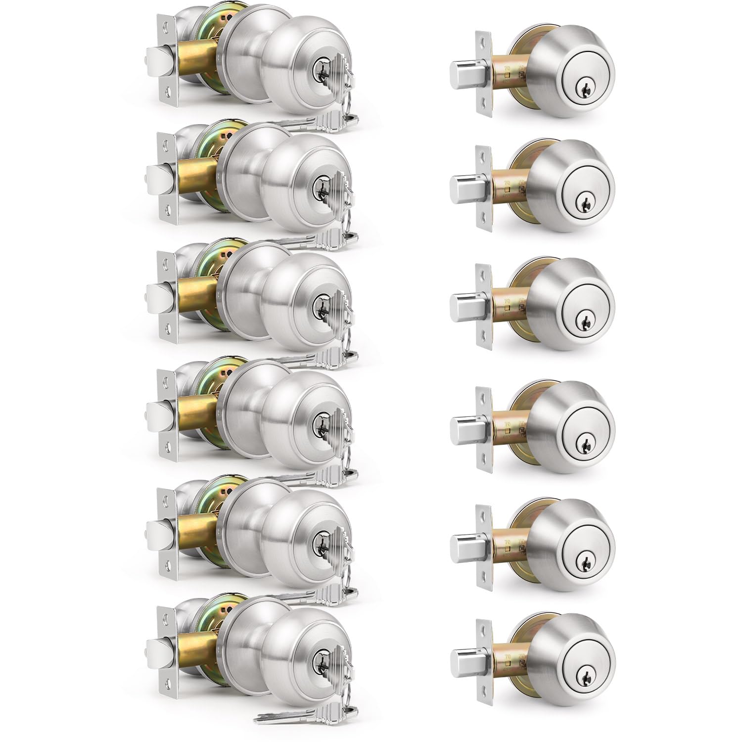 Brotima 6 Pack Keyed Alike Set