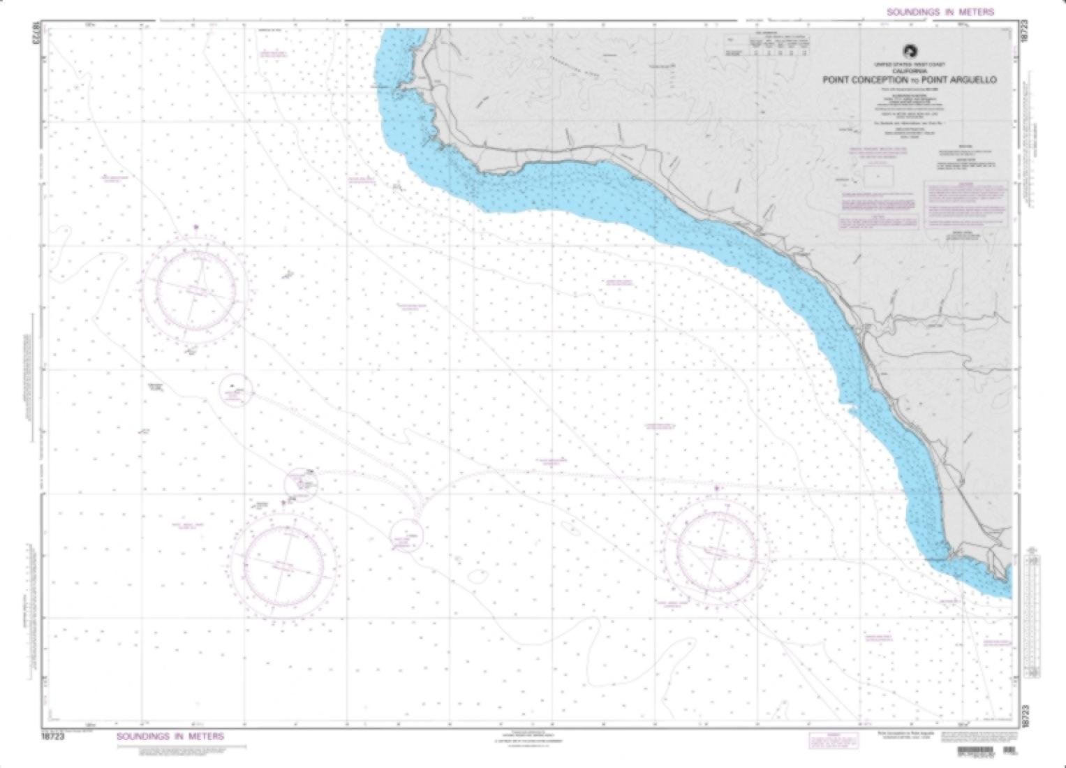 NGA Chart 18723-Point Conception to Point Arguello - Water-Resistant-picture-14