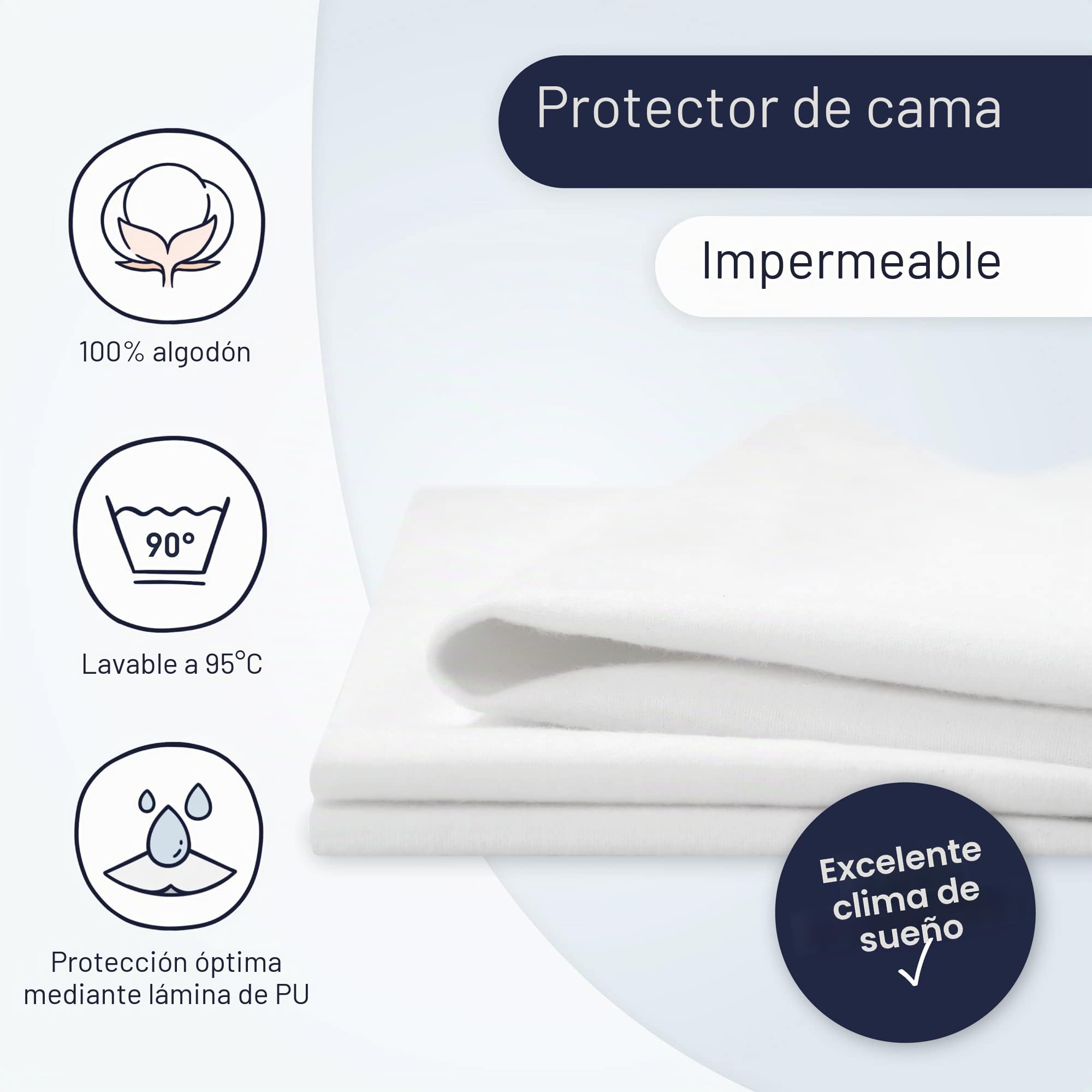Julio Zollner 5520300000 - Sábana bajera impermeable para cuna (70 x 100 cm)