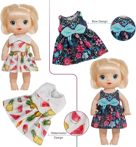 Miniatura 6 de 10 juegos de ropa y accesorios para muñecas Alive para muñecas de bebé de 10-11-12 pulgadas, muñecas americanas de 14 a 14.5 pulgadas, con ropa