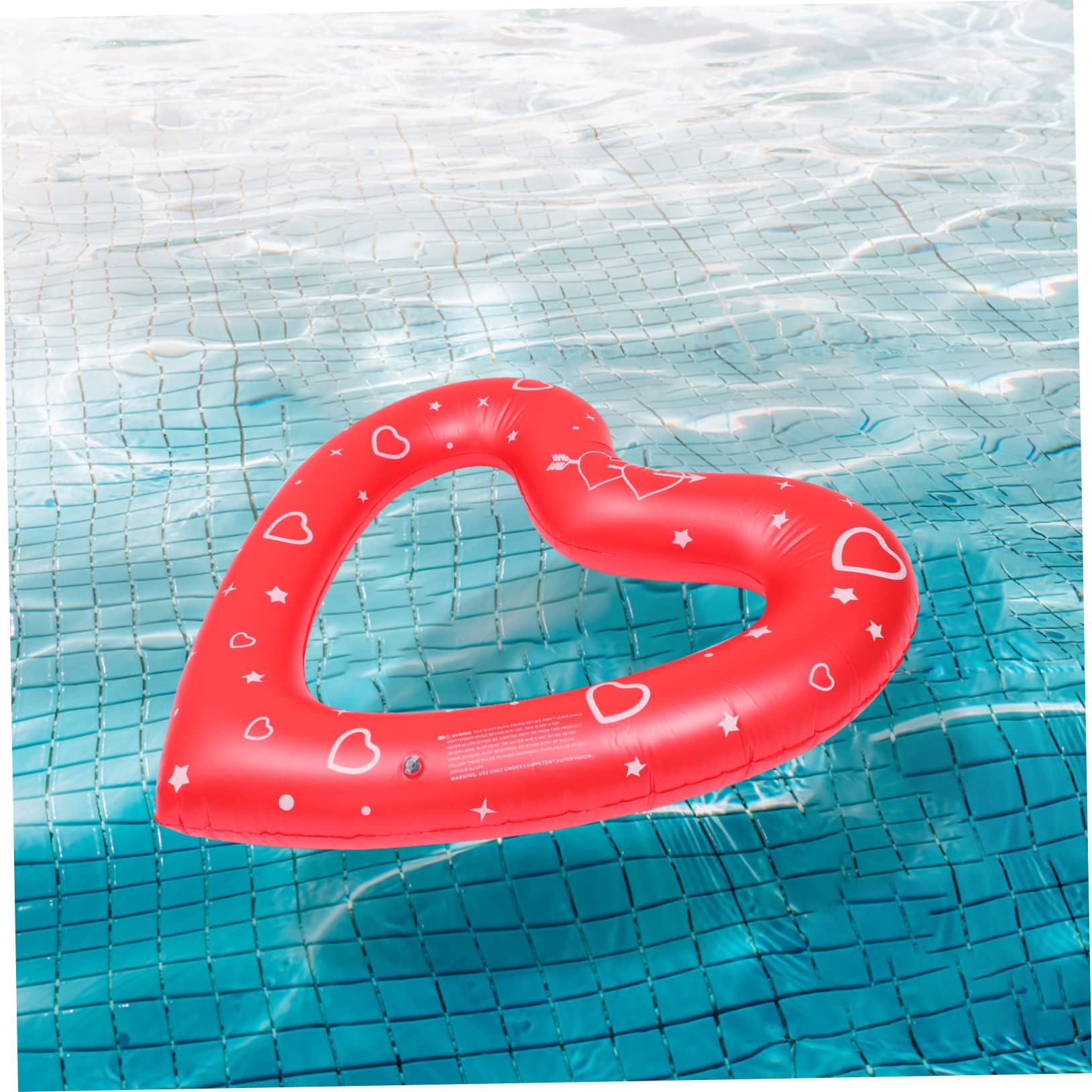 Anneau De Natation d'amour Flotteurs De Piscine Anneau De Flotteur De Piscine Flotteur De Piscine en Forme De Coeur Piscine Gonflable en Forme De Coeur Rouge Plastique