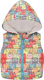 AMhomely Baby,Clothing,Baby Girls 0-24m,Coats, Jackets & Gilets,Coats & Jackets UK Stock Toddler Baby Girls Cartoon Pattern Cute Zipper Windproof Sleeveless Vest Coat