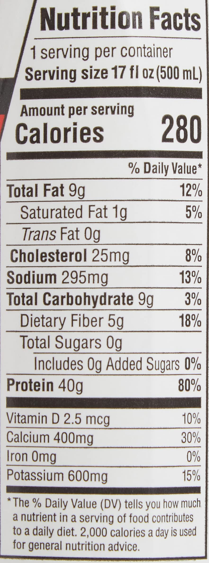 Lean Body ReadytoDrink Chocolate Protein Shake, 40g Protein, Whey