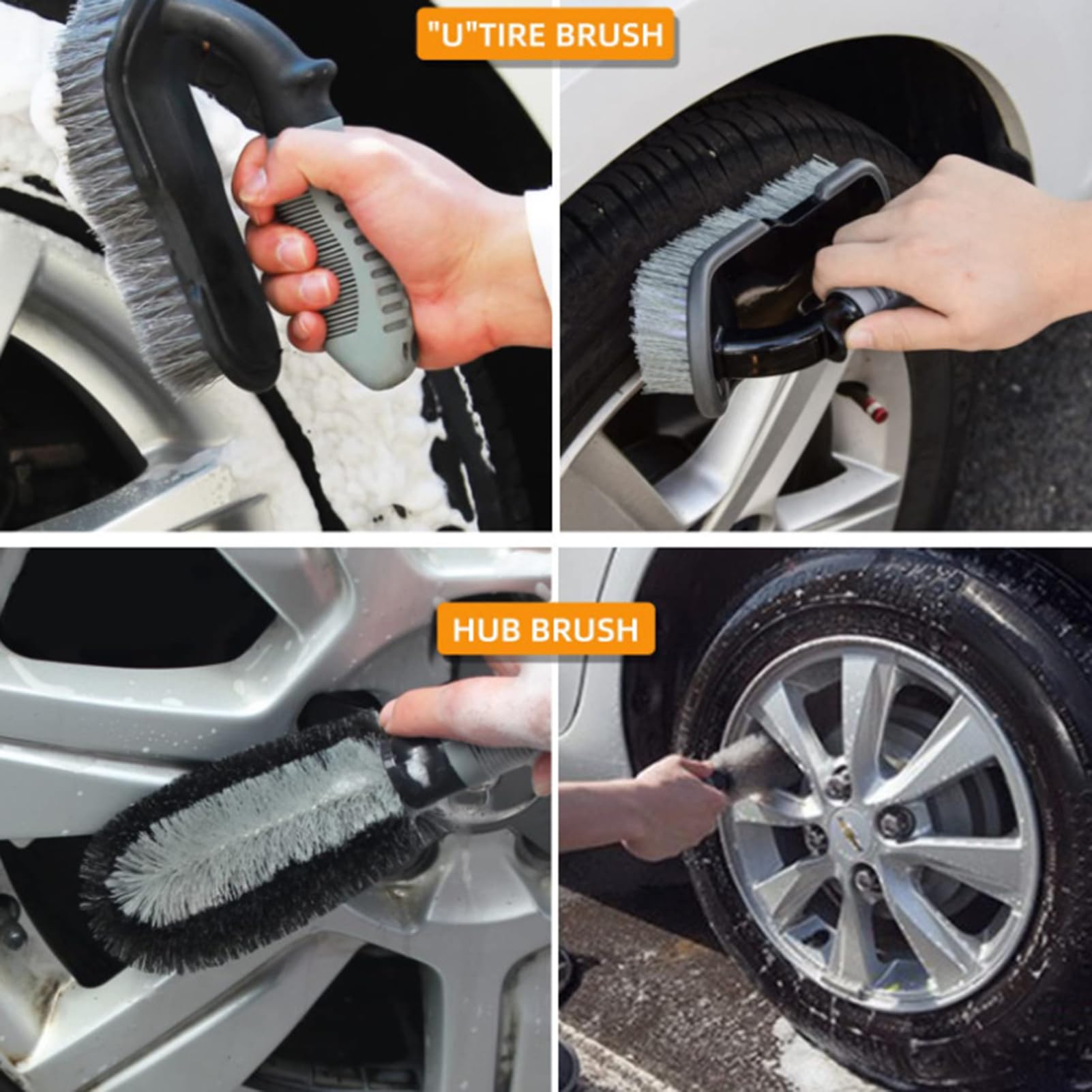Spazzole Per Detergenza Auto Set Spazzole Antistatiche Per Auto | Spazzole Per Pulizia Veicoli Per Interni Ed Esterni Di Auto Suv Furgoni Camper Garage Officina Casa