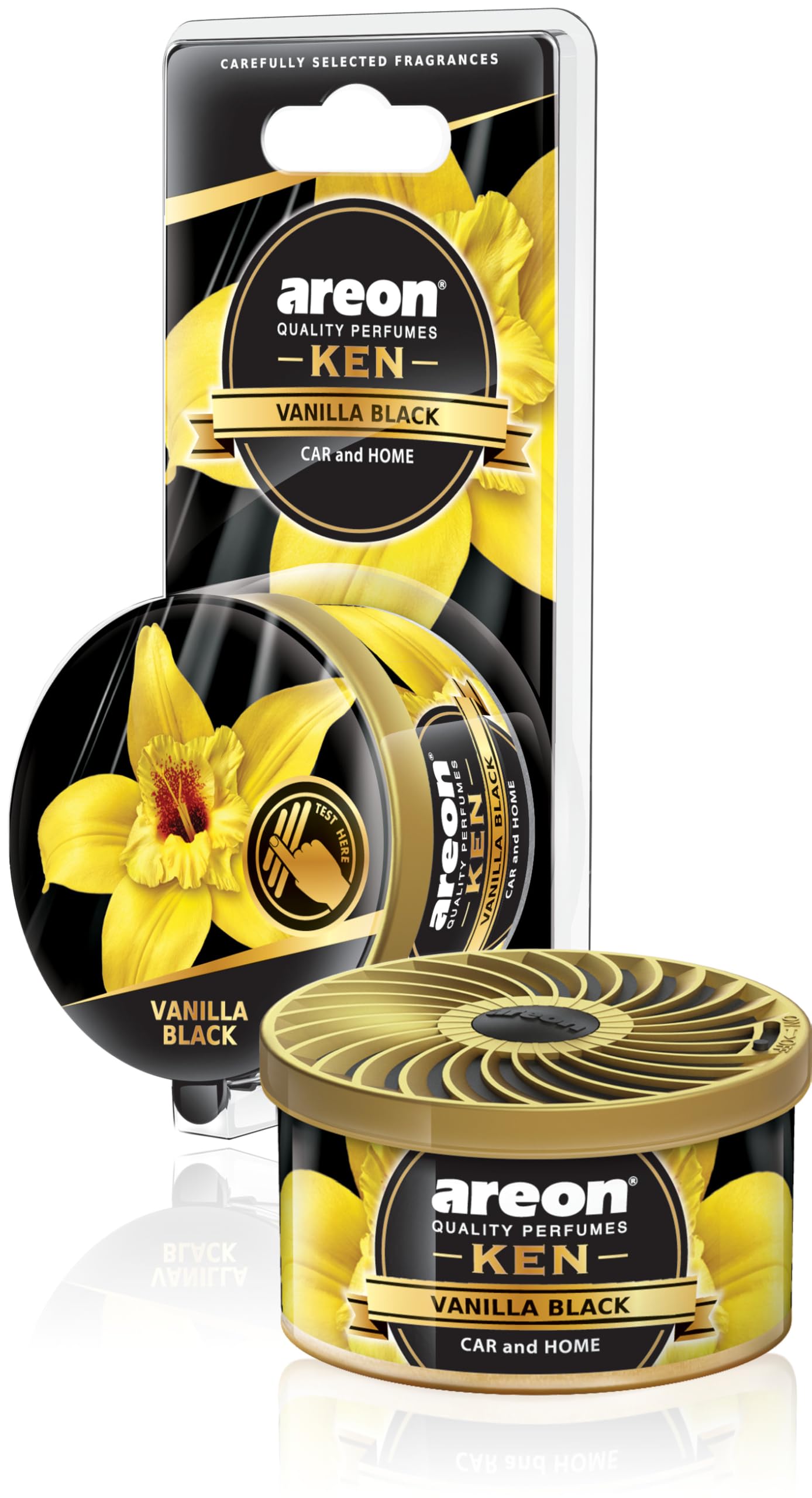 Areon Ken Blister Vanilla Black Araç Bardaklık Kokusu