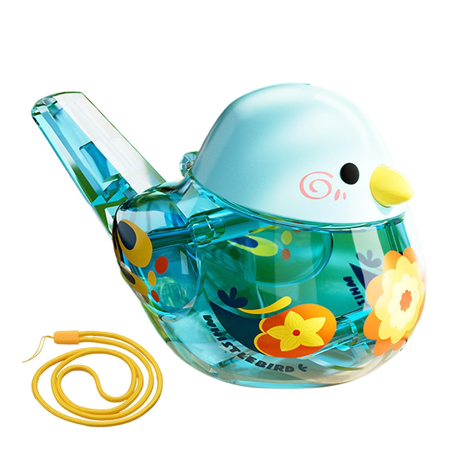 Fischietto portatile per uccelli, giocattolo sensoriale acqua, gadget per bambini con pannello resistente, accessorio scolastico con texture raffinata, 9,4 x 6,1 x 6,1 cm, strumento compatto per la