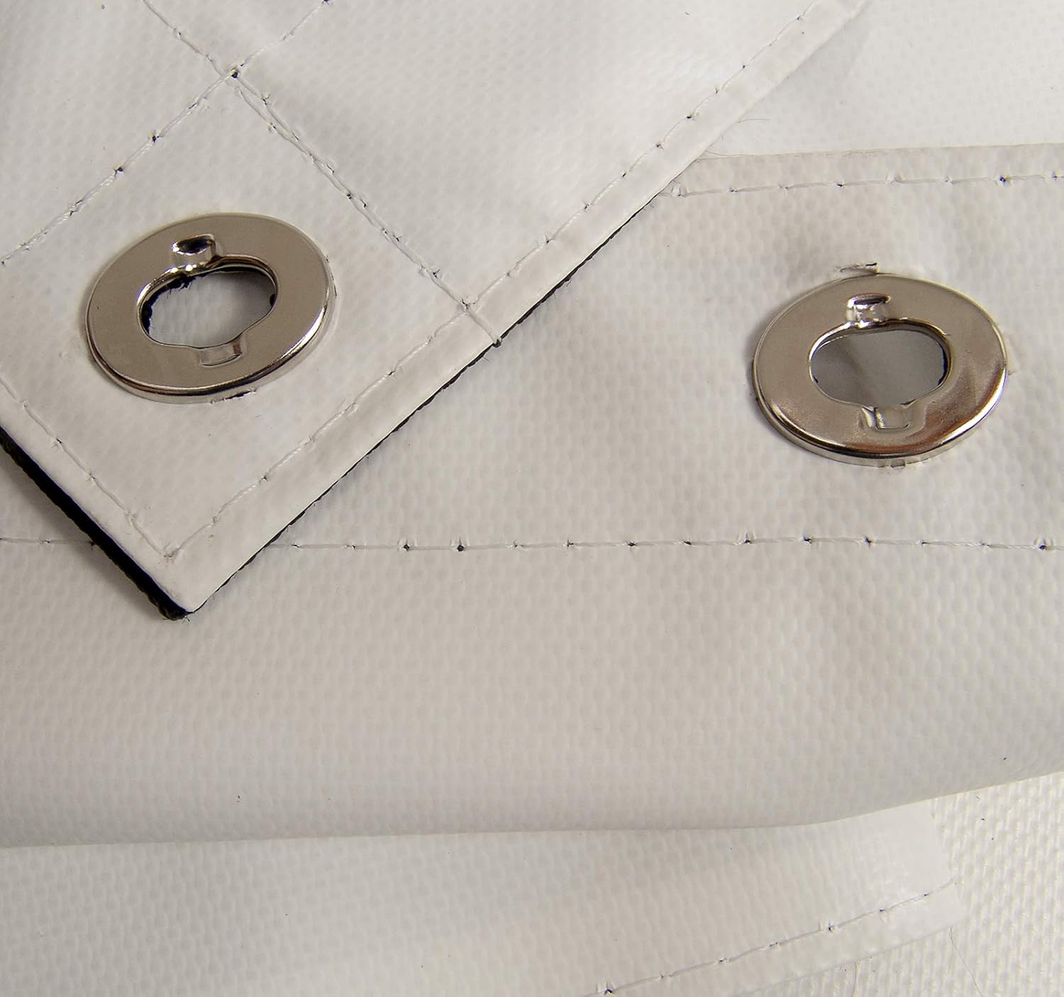 Tarp, Heavy Duty, White 3' X 3' Feet Waterproof, 18 Oz. Vinyl w/Reinforced Edges and Twist Lock Fasteners