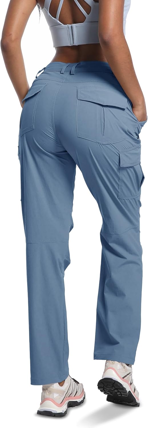 WENRONSTA Women's Hiking Cargo Pants Lightweight Quick Dry Waterproof UPF 50+ Camping Fishing Travel Outdoor Work Pants - Image 2