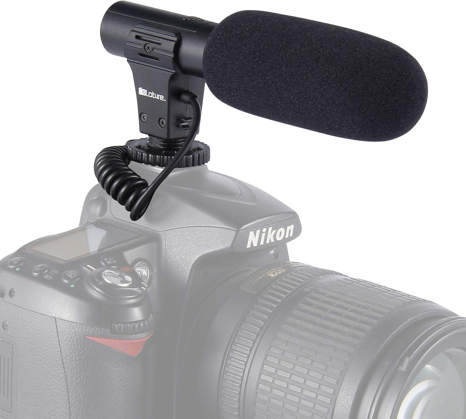 Video Microphone, Photography Interview MIC Microphone Compatible Sony, Nikon Canon,DSLR Cameras, Camcorders. (3.5mm Interface)（Except for Canon T5i,T6）