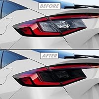 Vista 10 de SlickMod Protector de vinilo para luces traseras, precortado, tinte ahumado, para Honda Civic Hatchback 2022-2023
