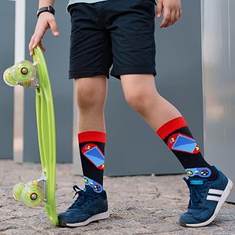 Gaming Socks Gamer Birthday Gifts for Men Him Fathers Day Dad Gifts from Daughter Wife Son Funny Socks