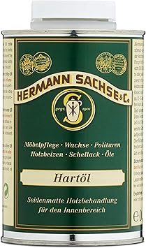 Hartöl para encimeras muebles 500 ml de la manufactura Hermann sajón el encimera de aceite con una gran capacidad de llenado de cocina encimera para política de suelos de madera